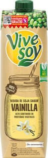 Bebida de soja sabor vainilla alto contenido